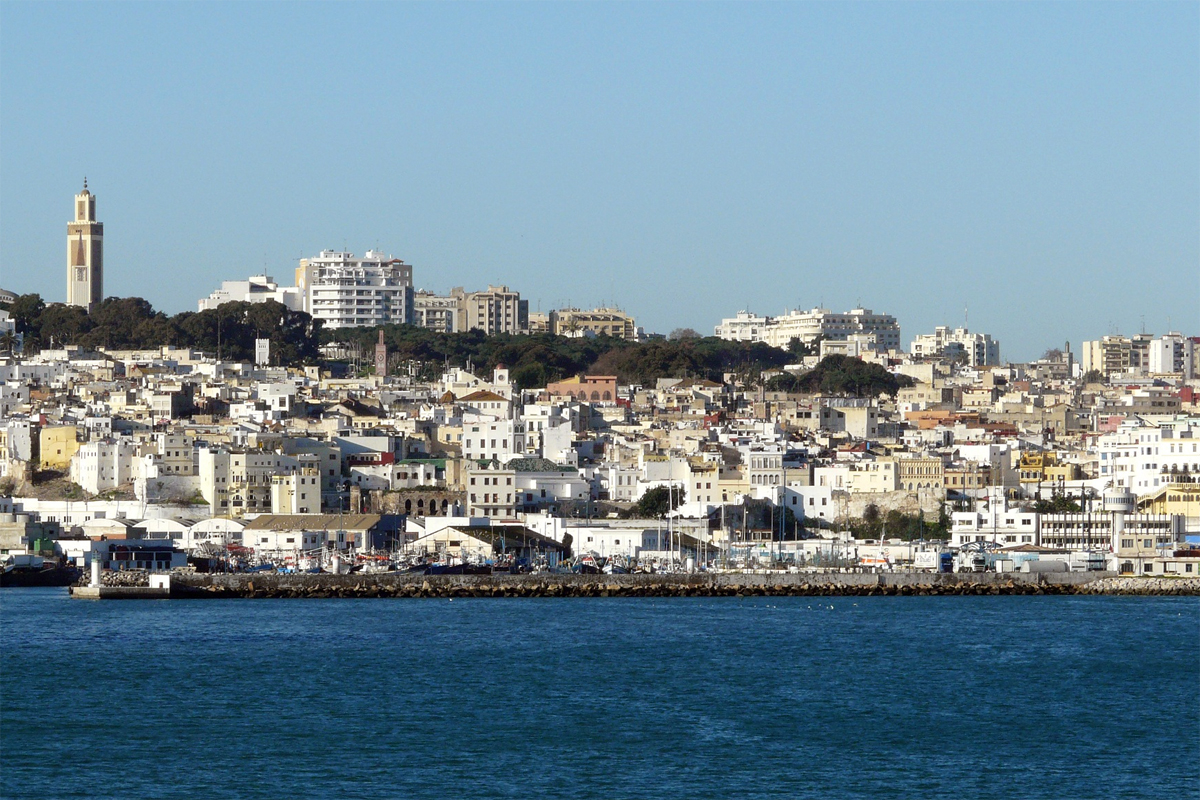 Tanker eine Hafenstadt in Afrika im Norden von Marokko
